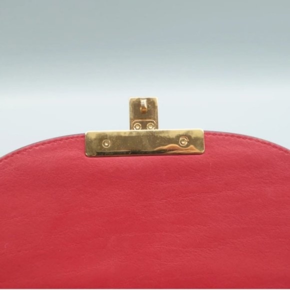 100% Authentic GUCCI Padlock Brown & Red Canvas Shoulder Bag - Picture 9 of 12